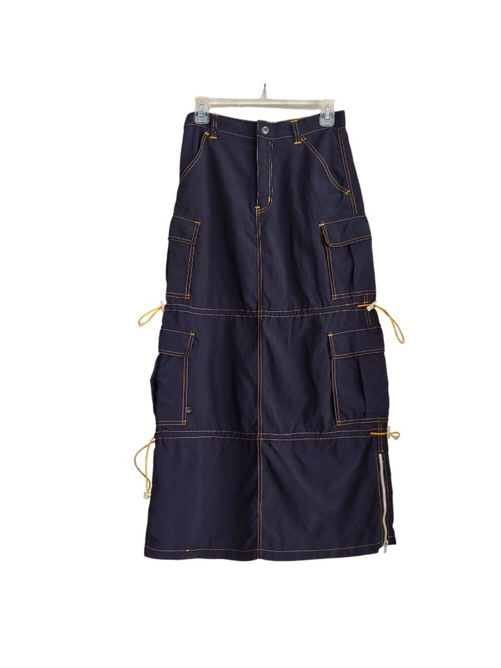 Macgirl Utility Maxi Skirt Nylon Cargo Techwear Parachute Avant Garde Street Y2K